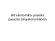 JAV ekonomikos poveikis pasaulio šalių ekonomikoms