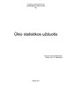 Ūkio statistikos uždavinys