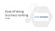 Ease of doing business ranking
