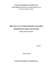 2007-2013 m. ES struktūrinės paramos administravimas Lietuvoje 1