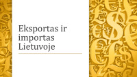 Eksportas ir importas Lietuvoje skaidrės 1