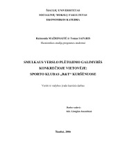 Verslo planas sporto klubas 1