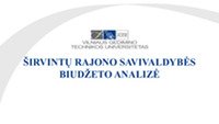 Širvintų rajono savivaldybės biudžetas skaidrės 1