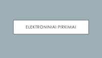 Elektroniniai pirkimai 1
