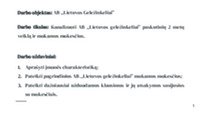 Įmonės AB „Lietuvos geležinkeliai“ veikla ir mokami mokesčiai 2