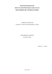 Ekonomikos pagrindų kontrolinis darbas 1