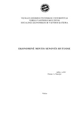 Ekonominė mintis senovės rytuose 1