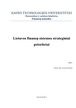 Lietuvos finansų sistemos strateginiai prioritetai