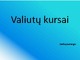 Valiutų kursai