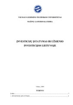 investicijos lietuvoje