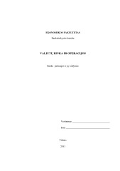 Valiutų rinka ir operacijos 1