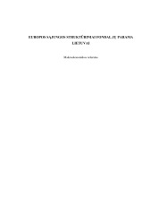 Europos sąjungos struktūriniai fondai, jų parama Lietuvai 1