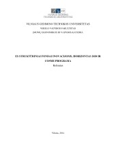 Es struktūriniai fondai inovacijoms, horizontas 2020 ir cosme programa 1