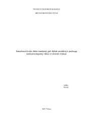 Produktų ir paslaugų konkurencingumo didinimas Lietuvos ir užsienio rinkoje 1
