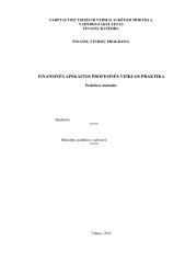 Praktikos ataskaita VMI 1