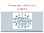 Elektros prietaisai mūsų namuose 1