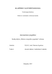Pramoniniai automatiniai jungikliai 1