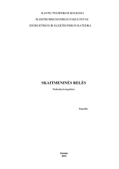 Skaitmeninės relės 1