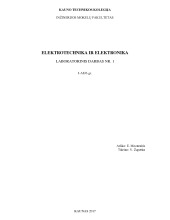 Omo dėsnis laboratorinis darbas 1