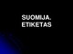 Suomija Etiketas