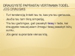 Draugystė ir bičiulystė skaidrės 3
