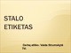 Stalo etiketas skaidrės