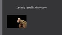 Lytinių ląstelių donorystė 1