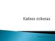Kalbos etiketas skaidrės