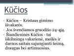 Šv Kalėdų ir Kūčių papročiai 2