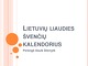 Lietuvių liaudies švenčių kalendorius 