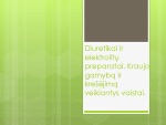 Diuretikai ir elektrolitų preparatai 1