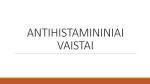 Antihistamininiai vaistai, veikimo mechanizmas 1