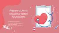 Preparatai, kurių negalima vartoti nėščiosioms 1