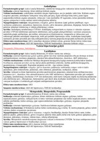 Vaistų konspektas 2