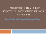 Hipokrato etika skaidrės 1