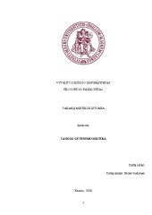 Vangos gyvenimo mistika 1