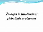 Žmogus ir globalinės problemos 2