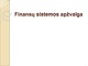 Finansų sistemos apžvalga 