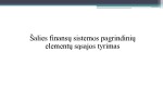 Šalies finansų sistemos pagrindinių elementų sąsajos tyrimo pristatymas 1