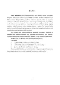 AB „Rokiškio sūris“ veiklos vertinimas ir analizė 3