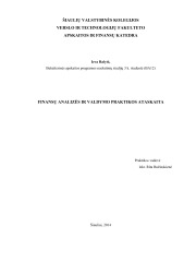 Finansų analizė ir valdymas 1