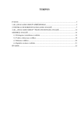 Uab „Linas Agro Group“ finansinė veiklos analizė 2