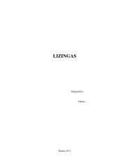 Lizingas komerciniuose bankuose 1