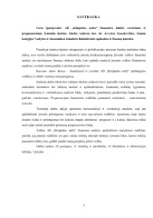 Finansinės būklės vertinimas ir prognozavimas AB „Klaipėdos nafta“ 2