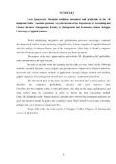 Finansinės būklės vertinimas ir prognozavimas AB „Klaipėdos nafta“ 3