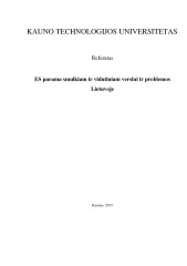ES parama smulkioms ir vidutinės įmonėms Lietuvoje, bei problemos 1
