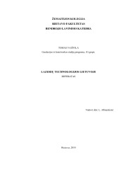 Lazerių technologijos lietuvoje 1