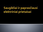 Saugikliai ir paprasčiausi elektriniai prietaisai 1