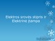 Elektros srovės stipris ir Elektrinė įtampa skaidrės
