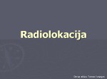 Radiolokacija skaidrės 1